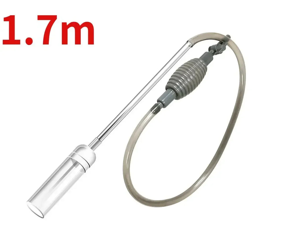 Aquarium Manual Water Changer Fish Tank Siphon Pump 1.5m Aquarium Cleaning Tool Qme 1.7m