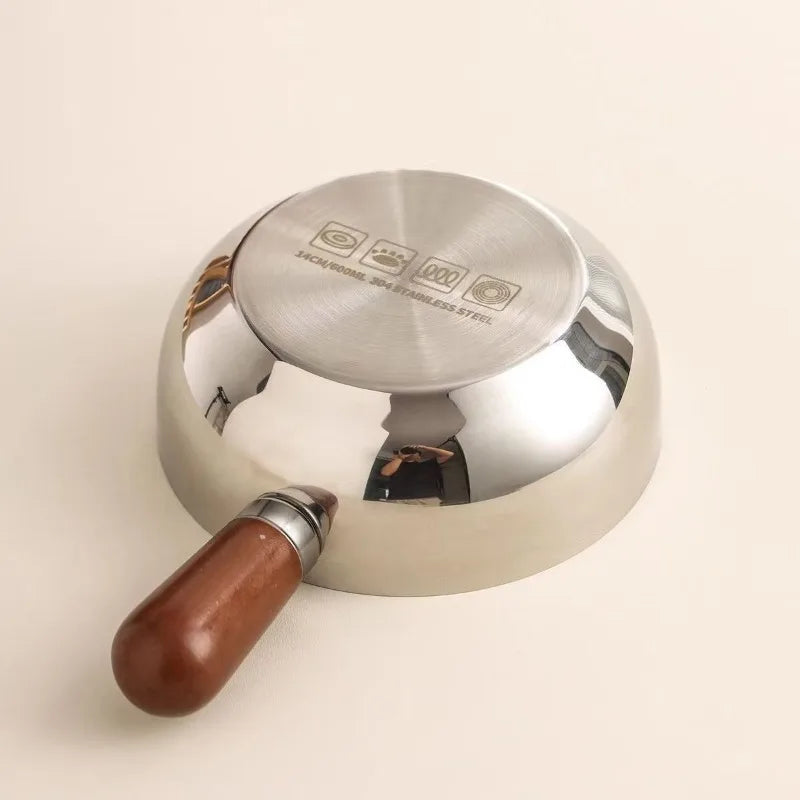 Stainless Steel Small Noodle Pot – Single Serve Mini Cooking Pot Mini Cooking Pot Qme