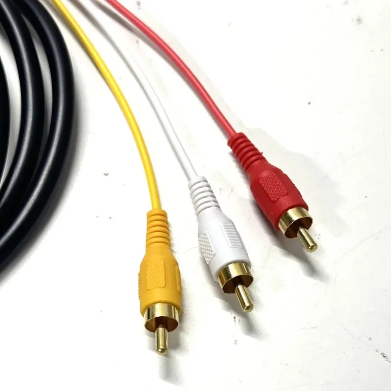 HDMI to 3RCA Component Cable 1.5m – HDTV AV Adapter AV Component Cable Qme