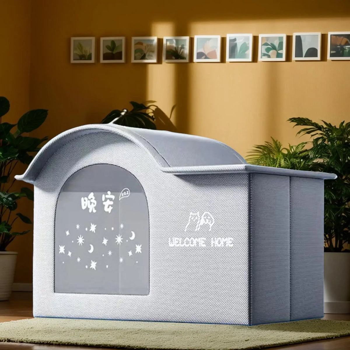 Foldable Insulated Pet Cooling Tent House | Cats & Dogs Foldable Pet Shelter Qme