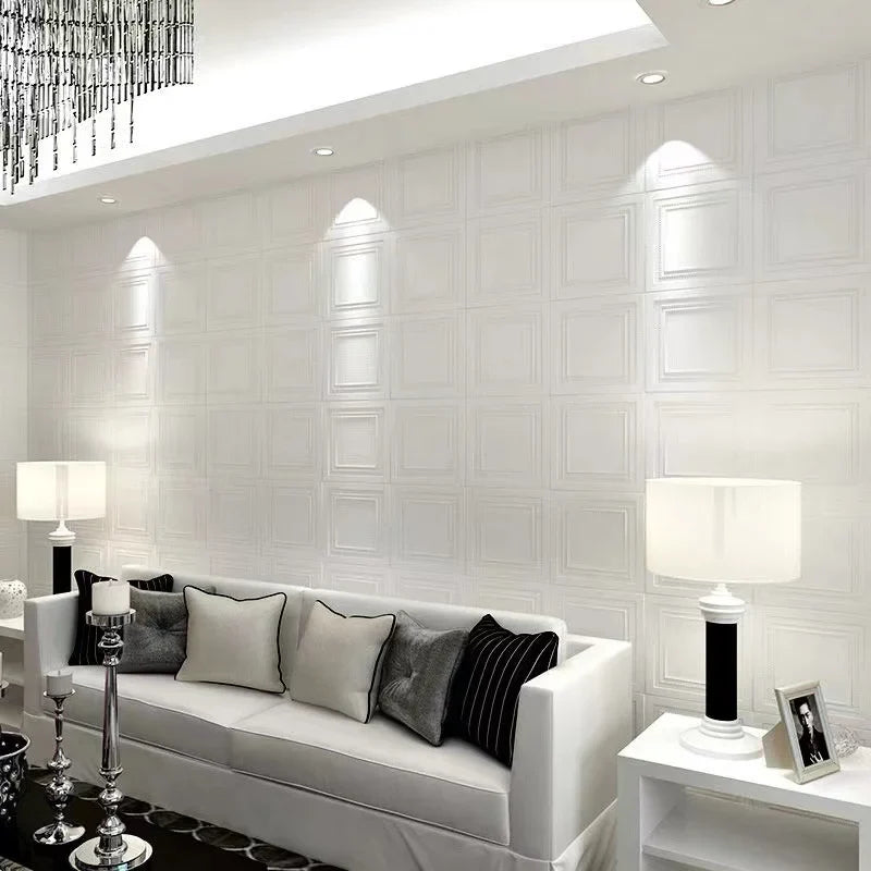 Self-Adhesive Foam Wall Panels 35x35cm – Waterproof PVC Tiles Foam Wall Panels Qme