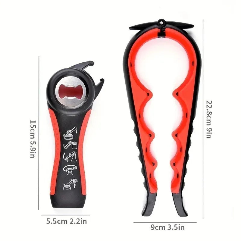 Multi-Function Can & Bottle Opener with Anti-Slip Grip Can & Bottle Opener Qme