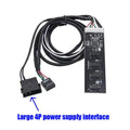 9-Pin to 8-Port USB 2.0 Hub Riser Card – Quad Splitter USB Hub Riser Card Qme A2 4P