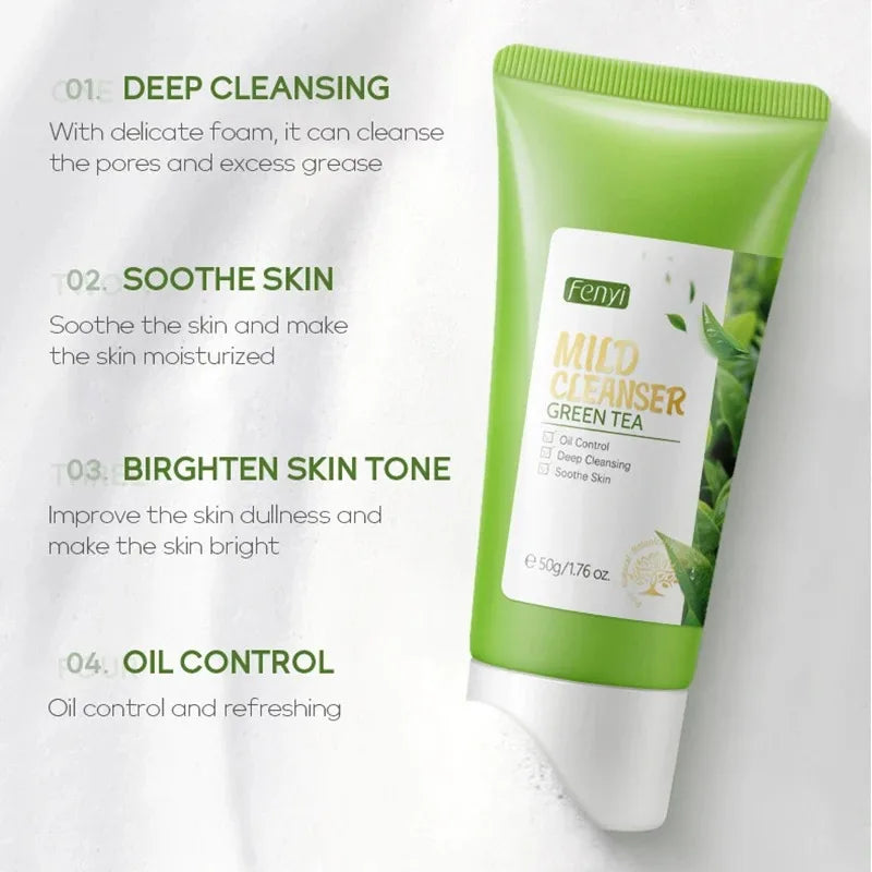 REAROYA Vitamin C Foam Face Wash – Brightening Deep Cleanser Facial Cleanser Qst
