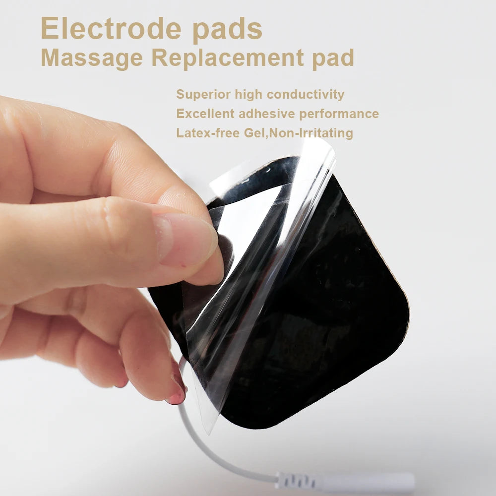 TENS EMS Electrode Pads Reusable Self-Adhesive Gel – 10–100 Pcs Electrode Pads Qst