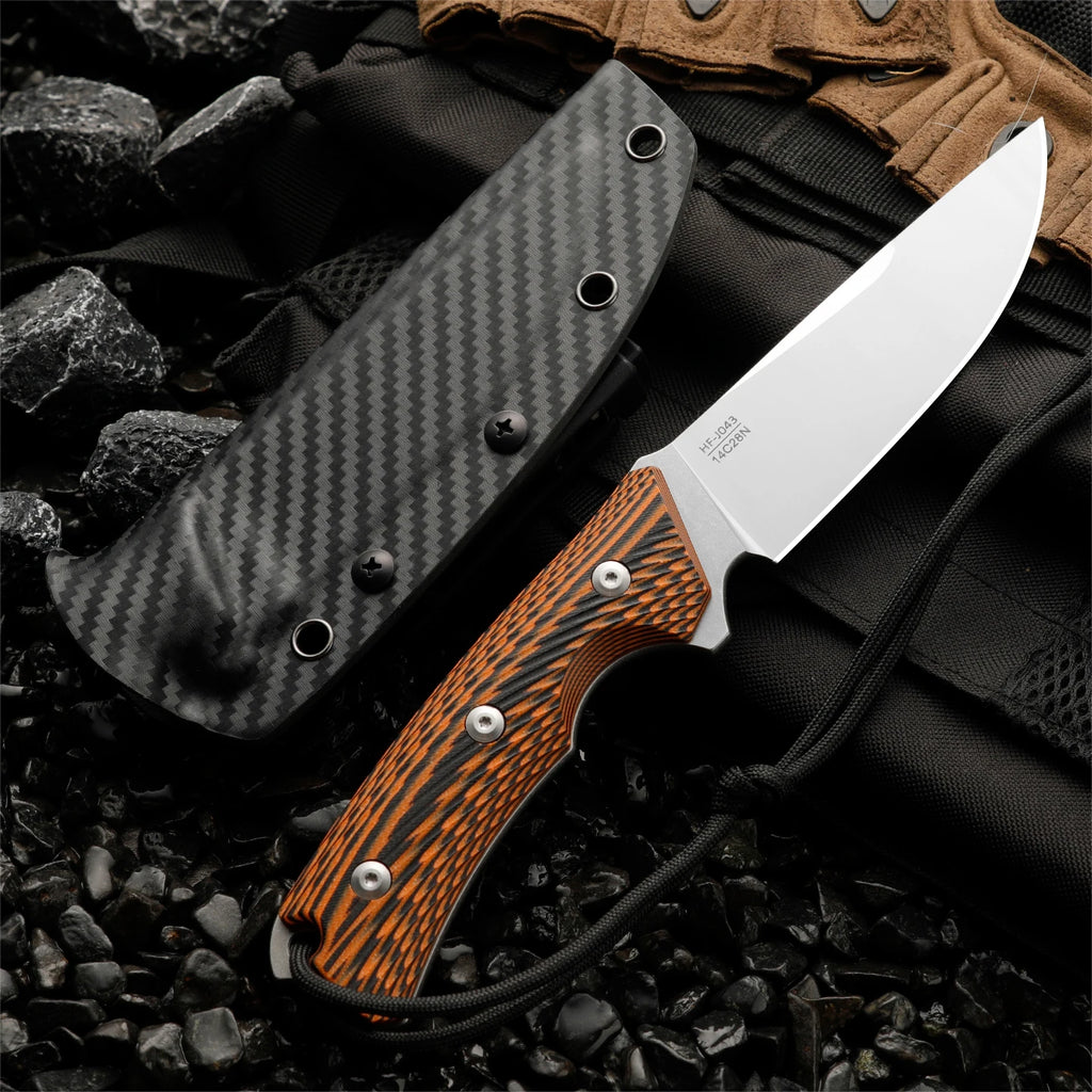 HUANGFU Steel Multi-Purpose Outdoor Knife – Camping & Hiking Outdoor Camping Knife Qst BK043
