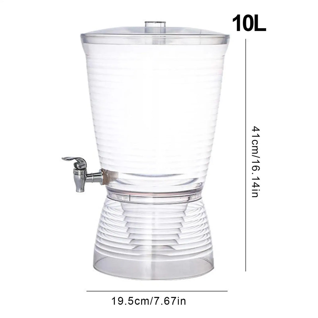 Large 10L Countertop Drink Dispenser with Faucet | Qme Beverage Dispenser Qme