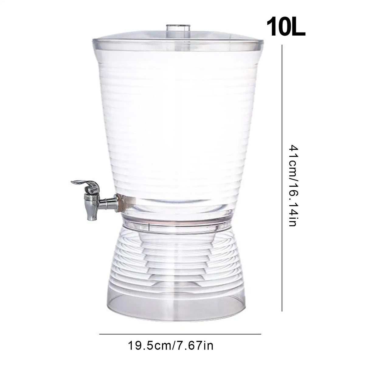 Large 10L Countertop Drink Dispenser with Faucet | Qme Beverage Dispenser Qme