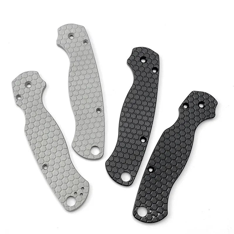 Swayboo Aluminum Grip Pad for Spyderco Paramilitary 2 C81 EDC Knife Handle Scales Qst