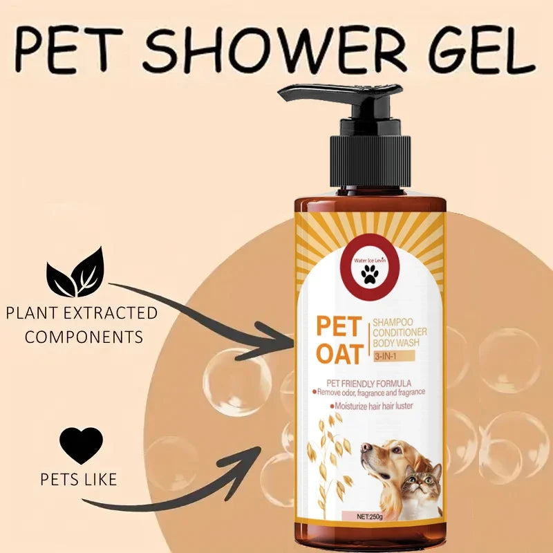 Pet Shampoo for Dogs & Cats – Softening & Odor-Neutralizing Pet Grooming Shampoo Qme