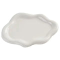 Decorative Metal Jewelry Storage Tray – White & Silver Jewelry Storage Tray Qme white