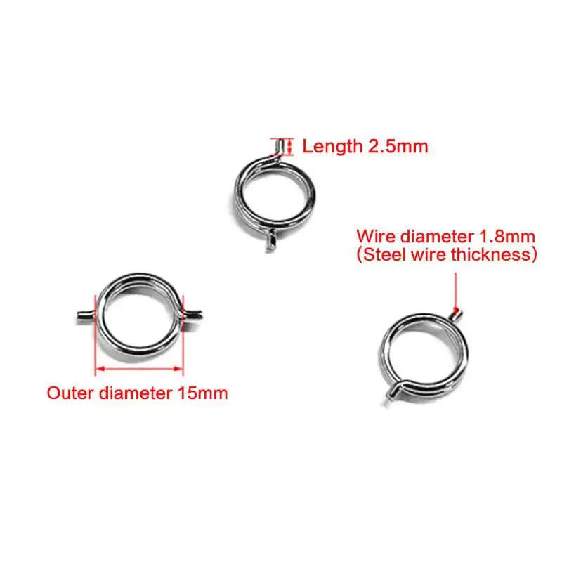 Stainless Steel Torsion Springs for Kitchen Scissors – 5 Pcs Scissor Replacement Spring Qme
