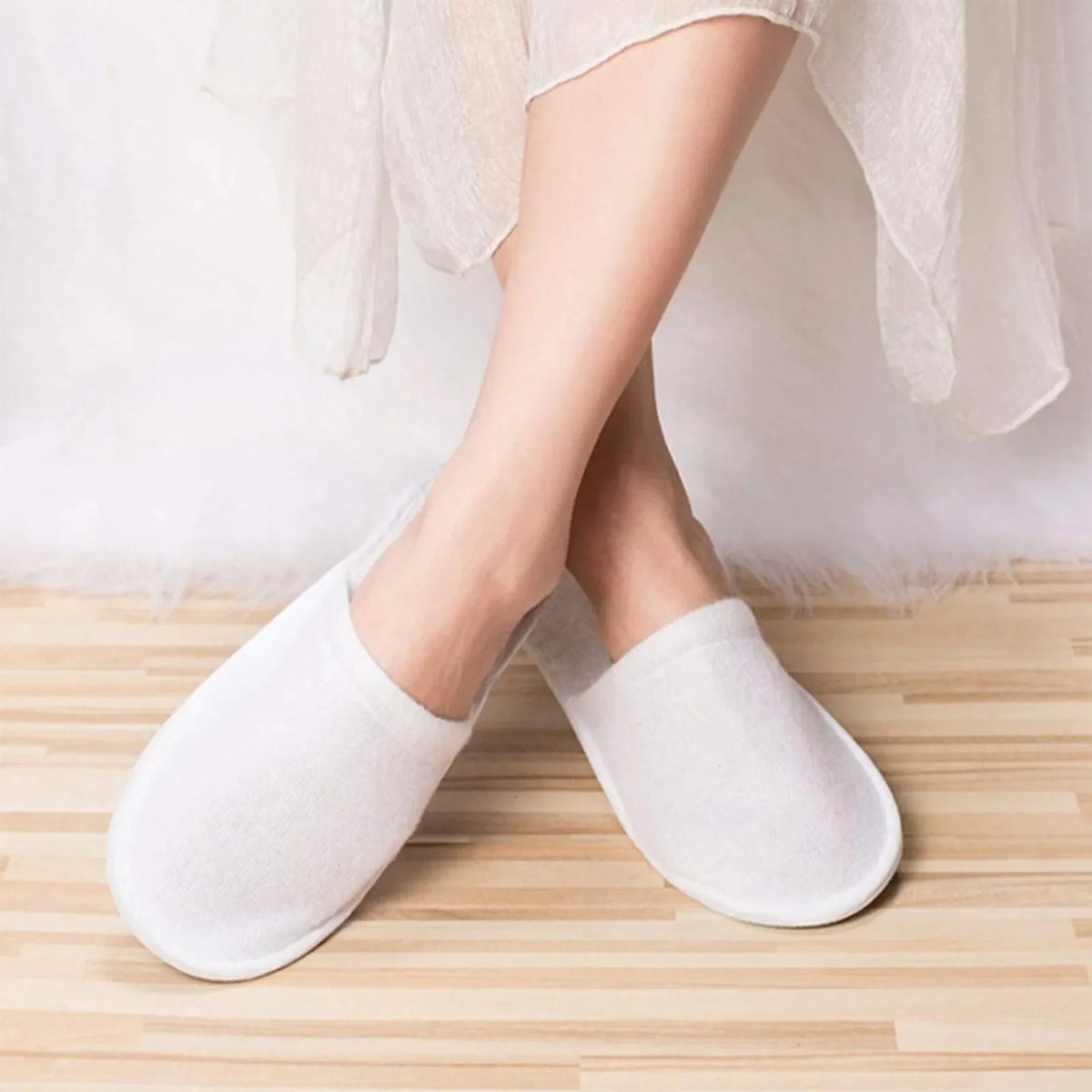 Disposable Closed Slippers – Hotel & Home Guest Shoes Disposable Slippers Qme