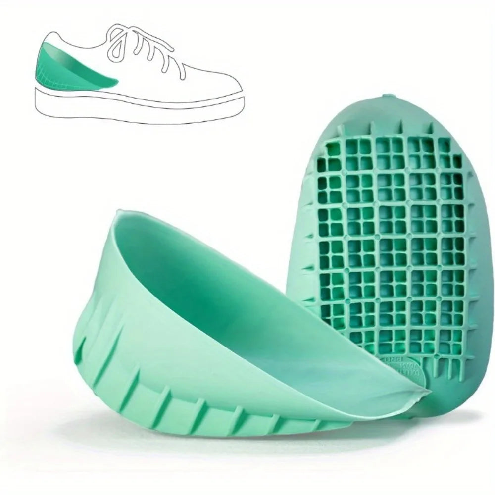 Heavy Duty Silicone Heel Cup Shock-Absorbing Insole Pad Heel Cup Insole Qme 1Pair