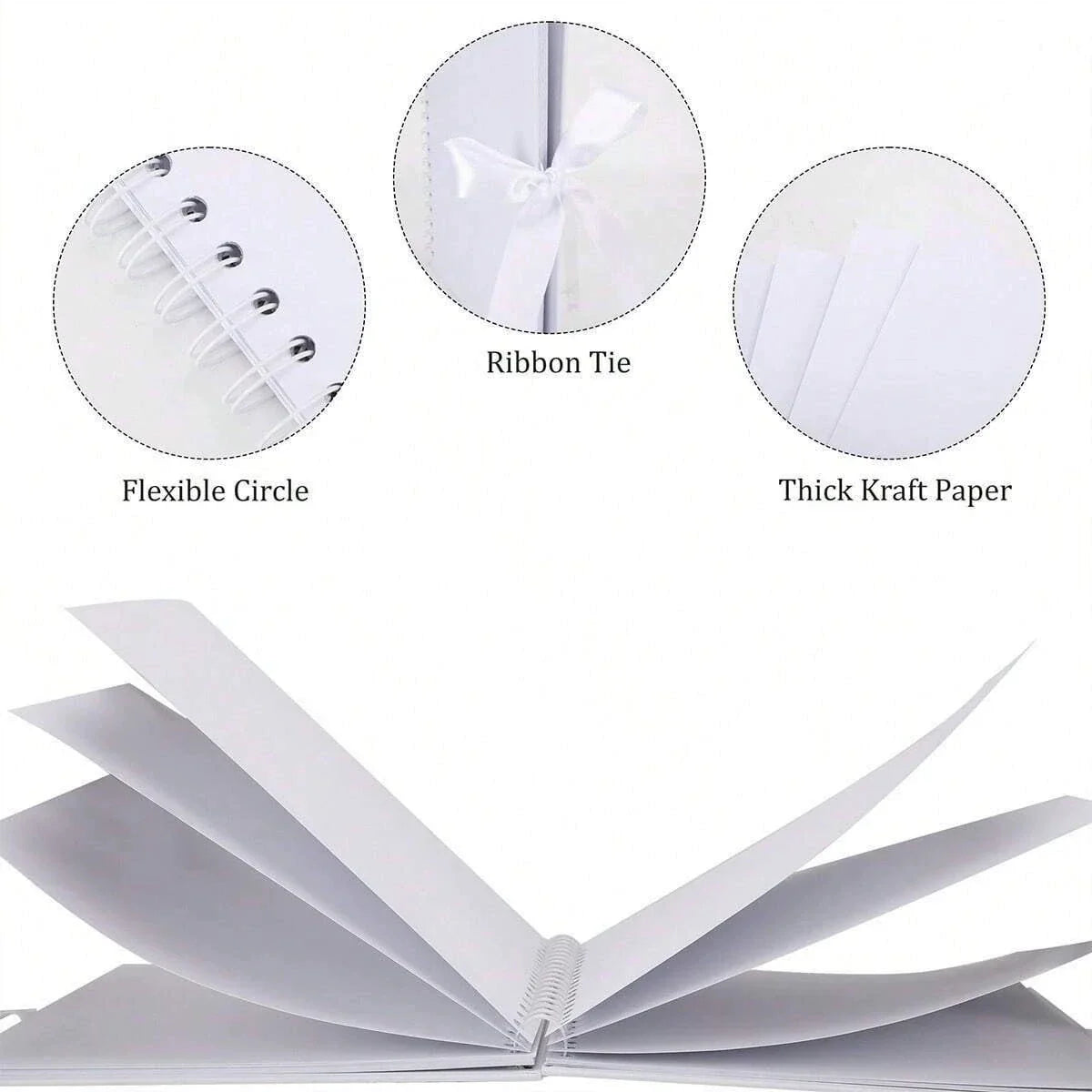 DIY Scrapbook Photo Album 40 Pages – Large Capacity Keepsake DIY Scrapbook Album Qme