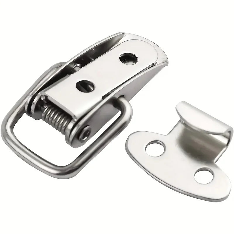 4-Piece Spring Rod Latch Clip Toggle Catch Lock Set Toggle Latch Catch Qme