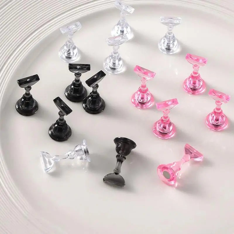Acrylic Nail Tips Display Stand Holder – Magnetic, 5-Pack Nail Art Stand Qme
