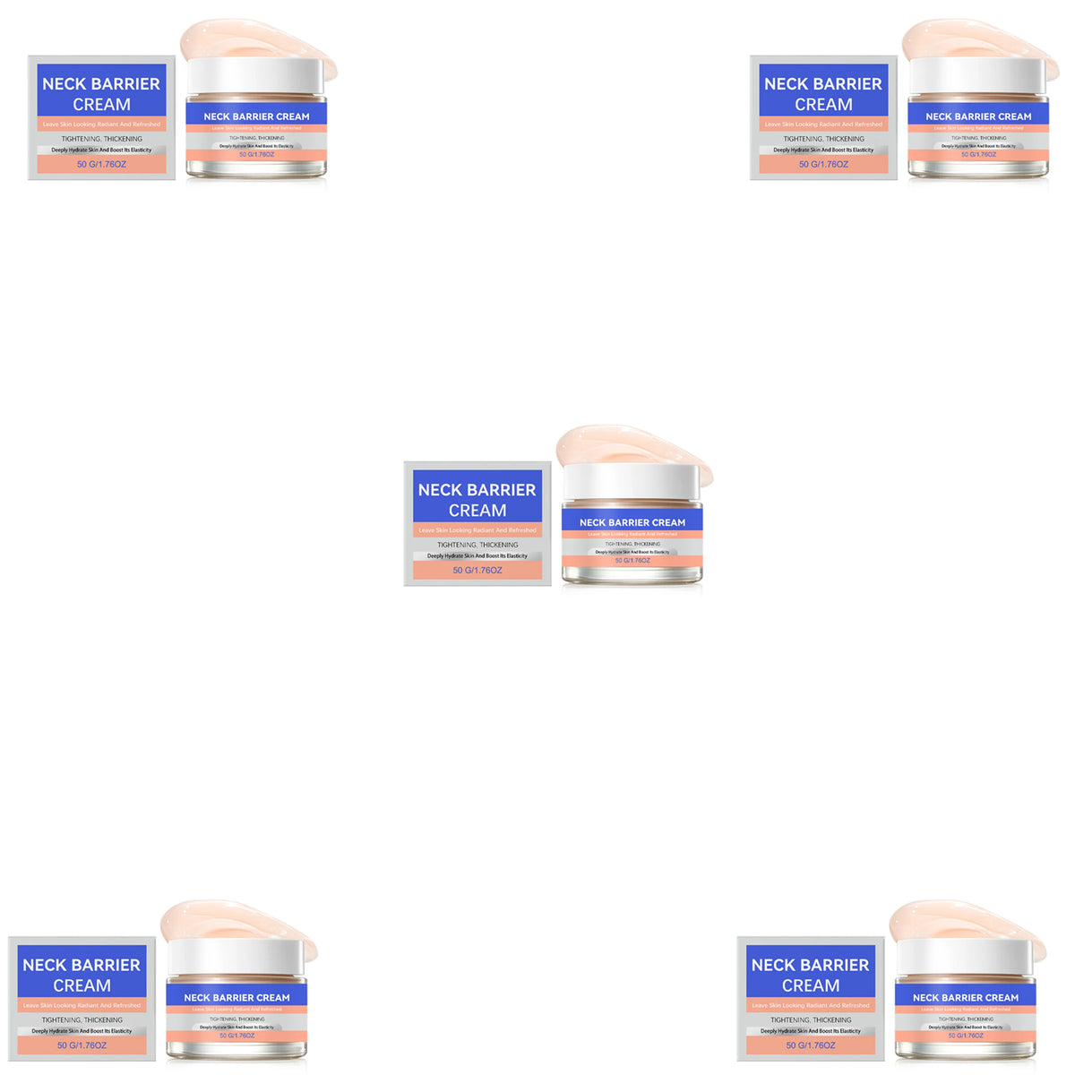 Moisturizing Neck Cream – Firming, Brightening & Smoothing 50g Neck Firming Cream Qst 5pcs