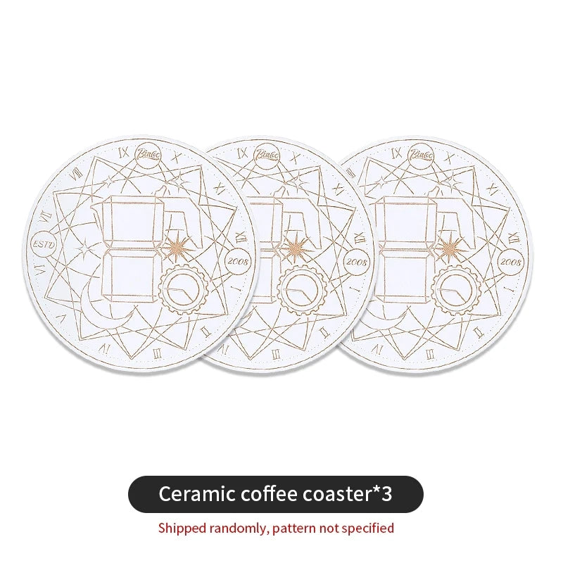 Bincoo Ceramic Coaster Set – Ins Style Heat Insulation Mat Ceramic Coaster Set Qst 3-(Random Pattern