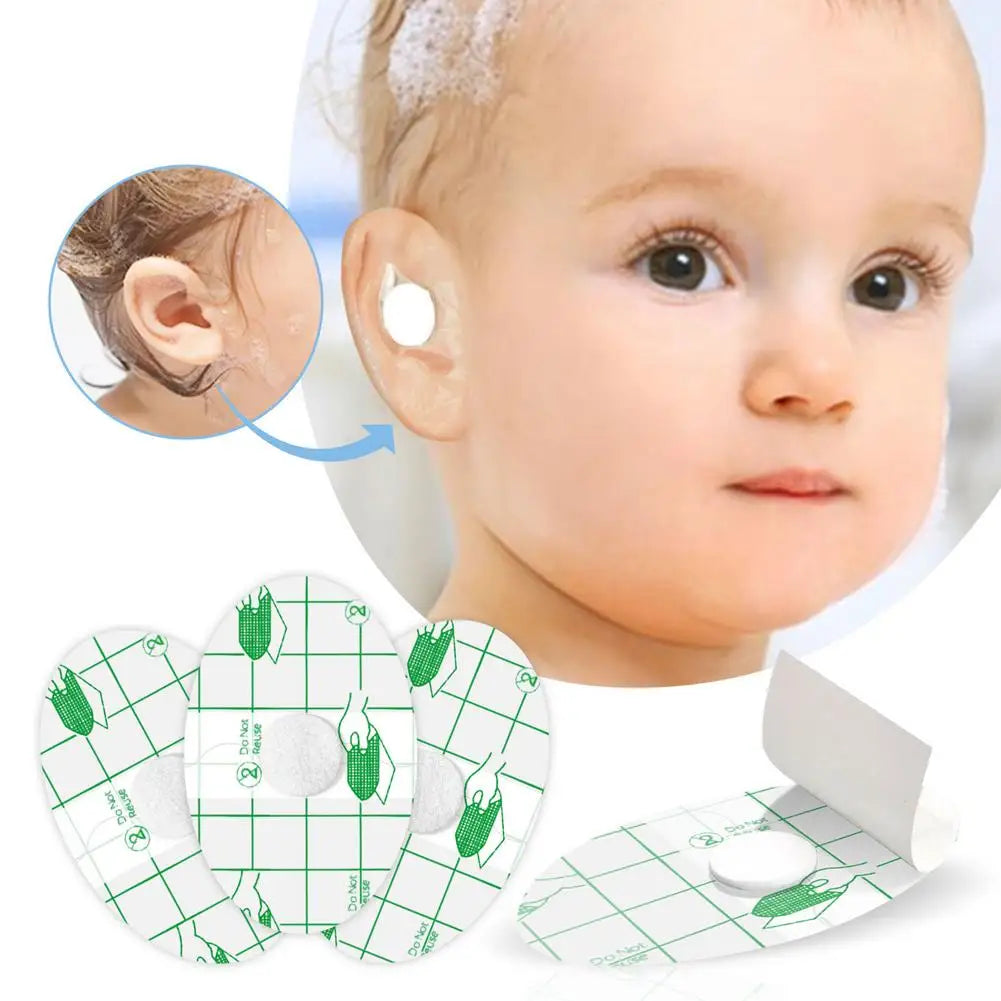 Waterproof Ear Protector Patches – Oval Cotton Stickers 60 pcs Ear Protection Patches Qme