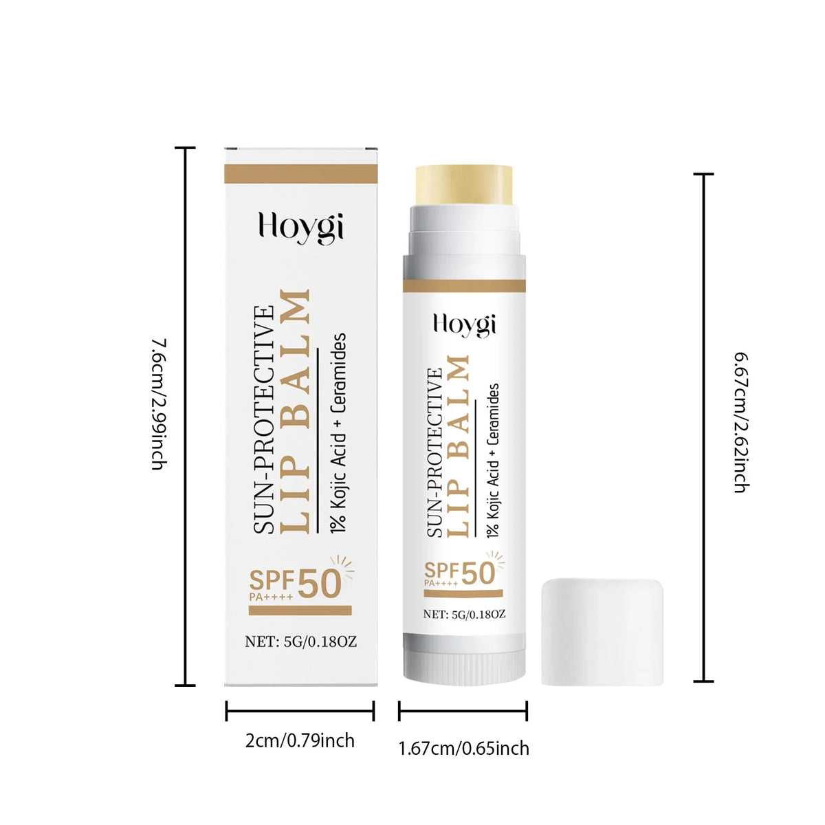 SPF 50+ Hydrating Lip Balm – UV Protection & Nourishing SPF Lip Balm Qme 5g Boxed