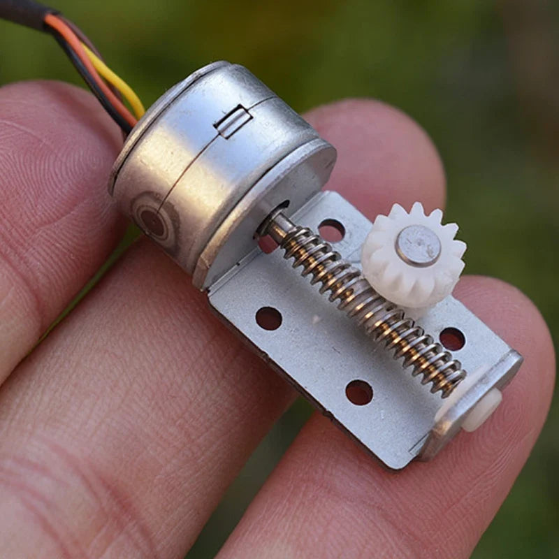 Stepper Motor Linear Screw Shaft 13-Tooth Plastic Gear DIY Kit Stepper Motor Kit Qme