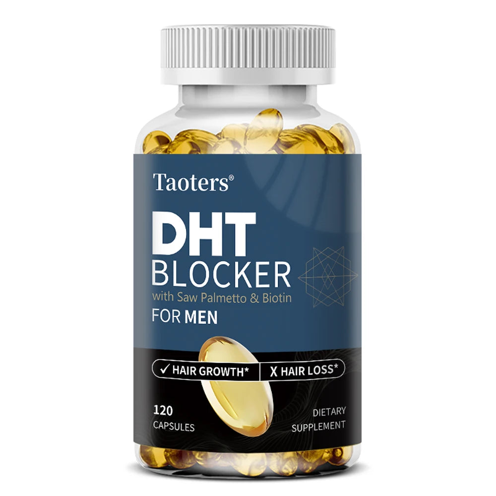 DHT Blocker Hair Growth Supplement – Saw Palmetto & Biotin Hair Growth Supplement Qst 120 count-1 bottle