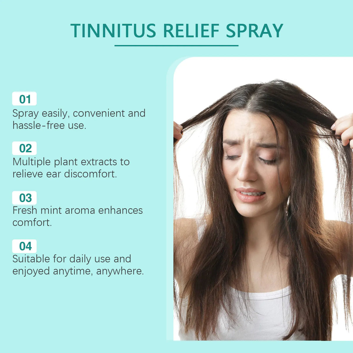 Ear Soothing Spray – Earwax Cleaner & Ear Care Mist 30ml Ear Care Spray Qst