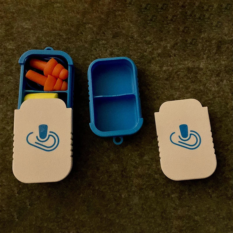 Portable Mini Storage Container for Earrings, Earplugs & Vitamins Mini Storage Container Qme