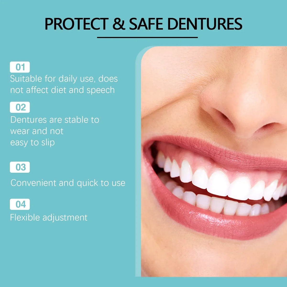 Snap-On Temporary Denture Veneers Upper & Lower – Perfect Smile Temporary Dental Veneers Qme