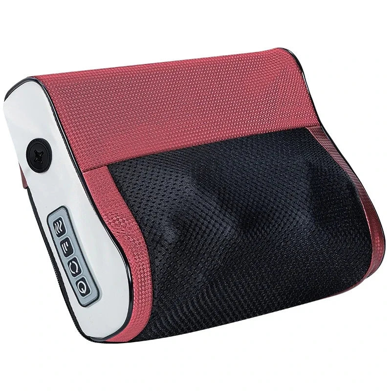 Neck & Shoulder Kneading Massager with Adjustable Hot Compress Neck Shoulder Massager Qst Red US Plug