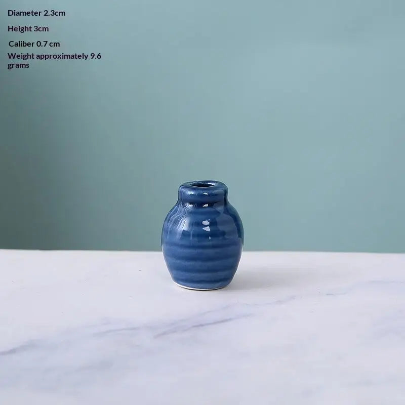 DIY Magnetic Ceramic Mini Flower Vase Fridge Magnet Decor Decorative Fridge Magnet Qme A4