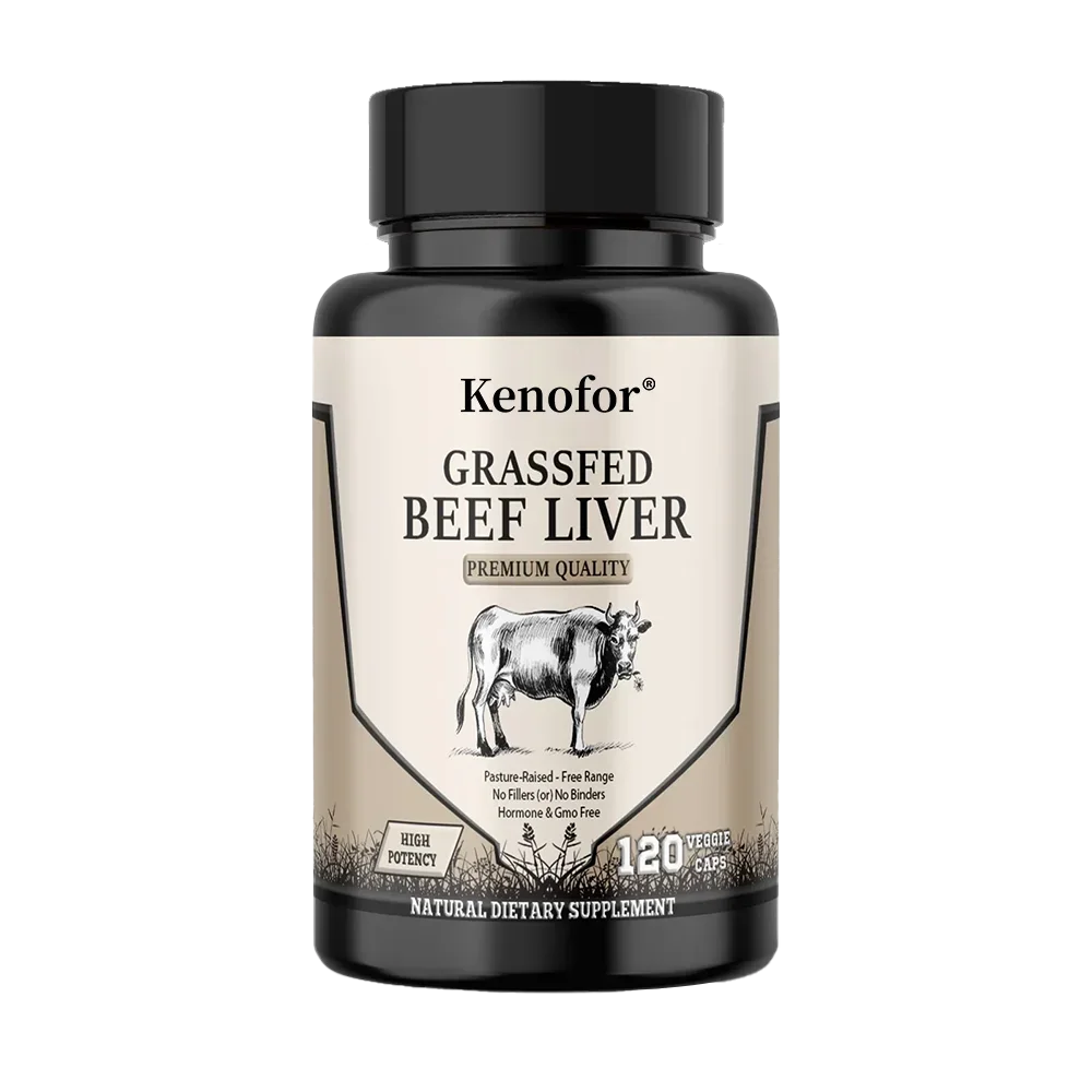 VITALXTRA Grass-Fed Beef Liver Capsules 120ct | Whole Food Liver Supplement Qst 120 count 1 bottle