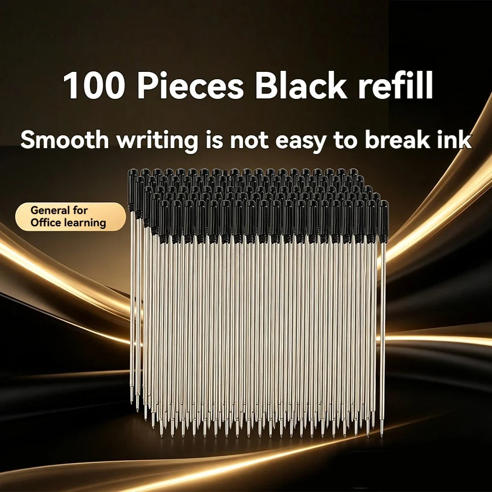 Ballpoint Pen Refills 0.7mm Medium Tip – Blue & Black Ink Pen Refills Qme