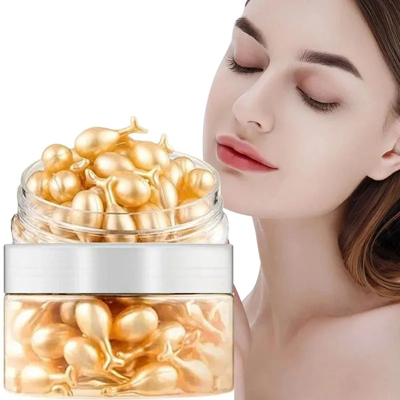 Collagen Face Capsules Serum – Firming, Brightening & Smoothing Collagen Face Serum Qme