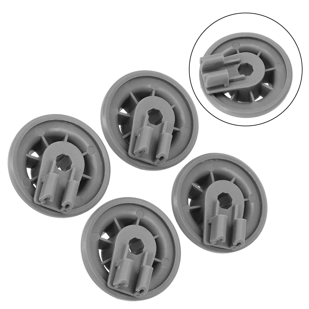 Dishwasher Lower Basket Wheels Bosch Siemens 611475 (4-Pack) Dishwasher Spare Part Qme