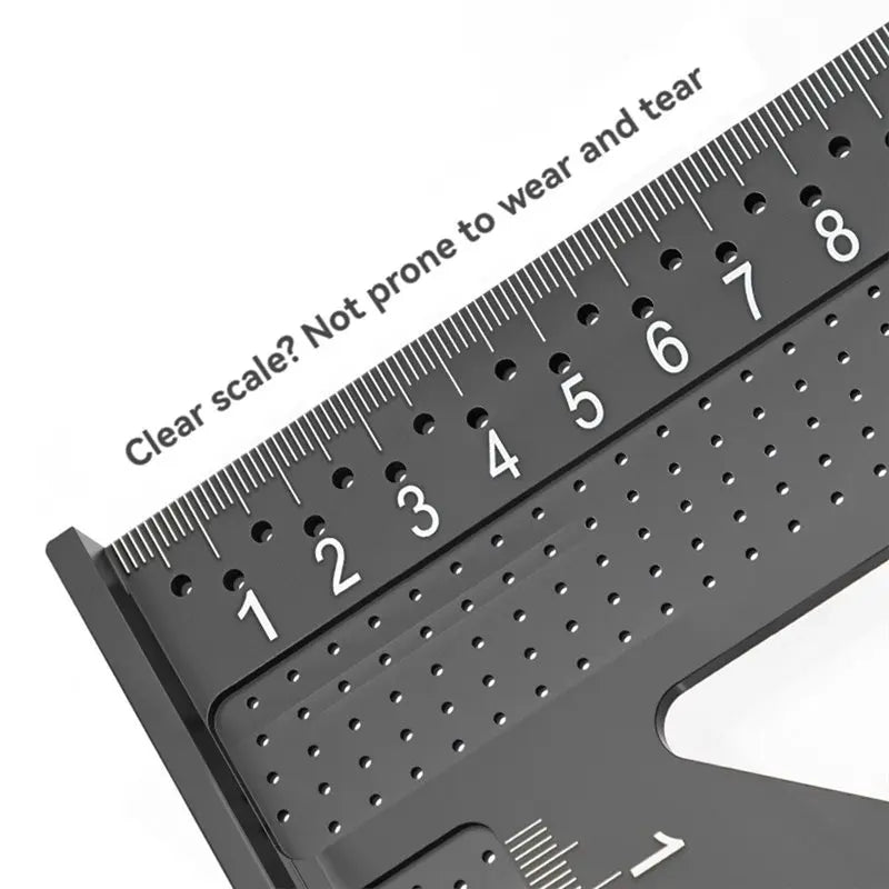 Aluminium Alloy Angle Ruler – Woodworking & Carpentry Tool Angle Measuring Ruler Qme
