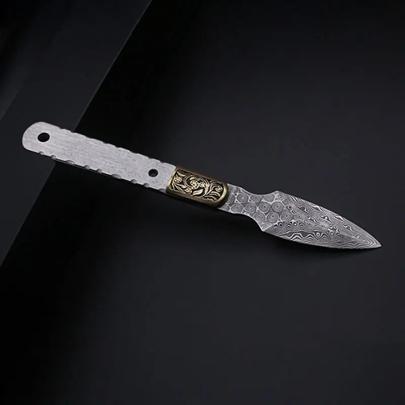 Damascus Steel Tea Needle Blank – DIY Teaware Tool Part Tea Needle Blank Qst