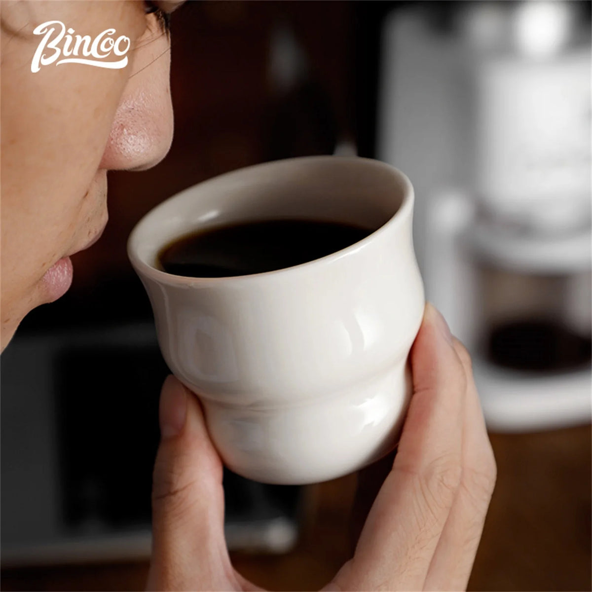 Bincoo Vintage Ceramic Coffee Mug 160ml Japanese Espresso Cup Ceramic Coffee Mug Qst
