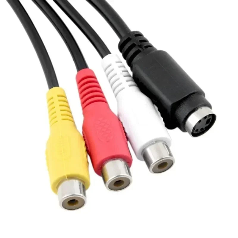 VGA to S-Video & 3 RCA AV Adapter Converter for PC & Laptop Video AV Adapter Qme
