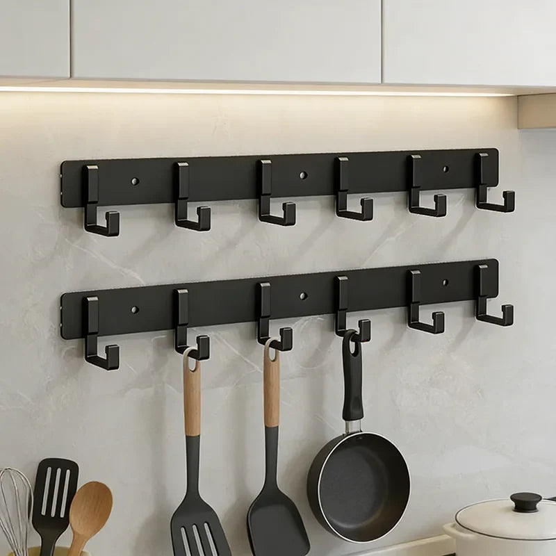 Reusable Aluminum Alloy Wall Hook | No-Drill Adhesive Mount Adhesive Wall Hook Qme