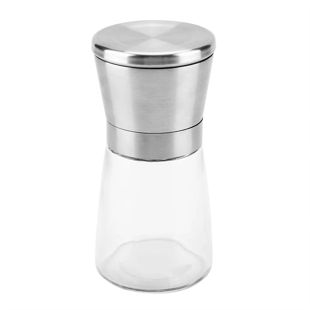 Manual Pepper & Salt Grinder Mill – 304 Stainless Steel & Glass Pepper & Salt Grinder Qme Default Title