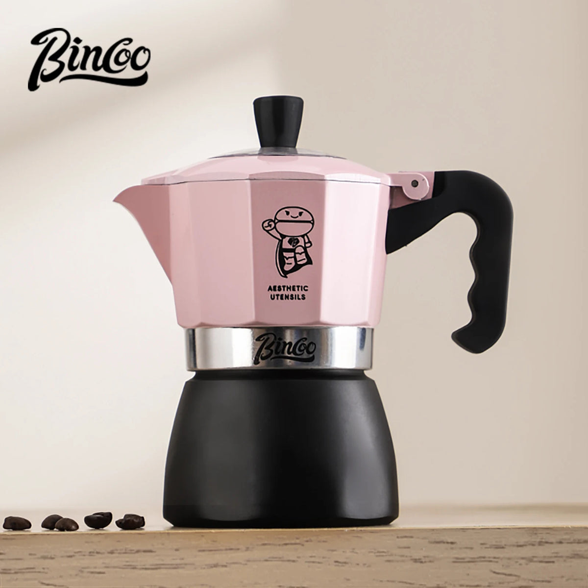 Bincoo Double Valve Moka Pot Espresso Maker 220V – Barista Stovetop Espresso Maker Qst