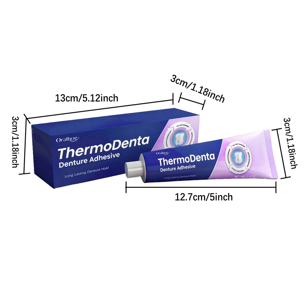 Oralhoe Thermoplastic Denture Adhesive Glue – Waterproof Hold Denture Adhesive Qme