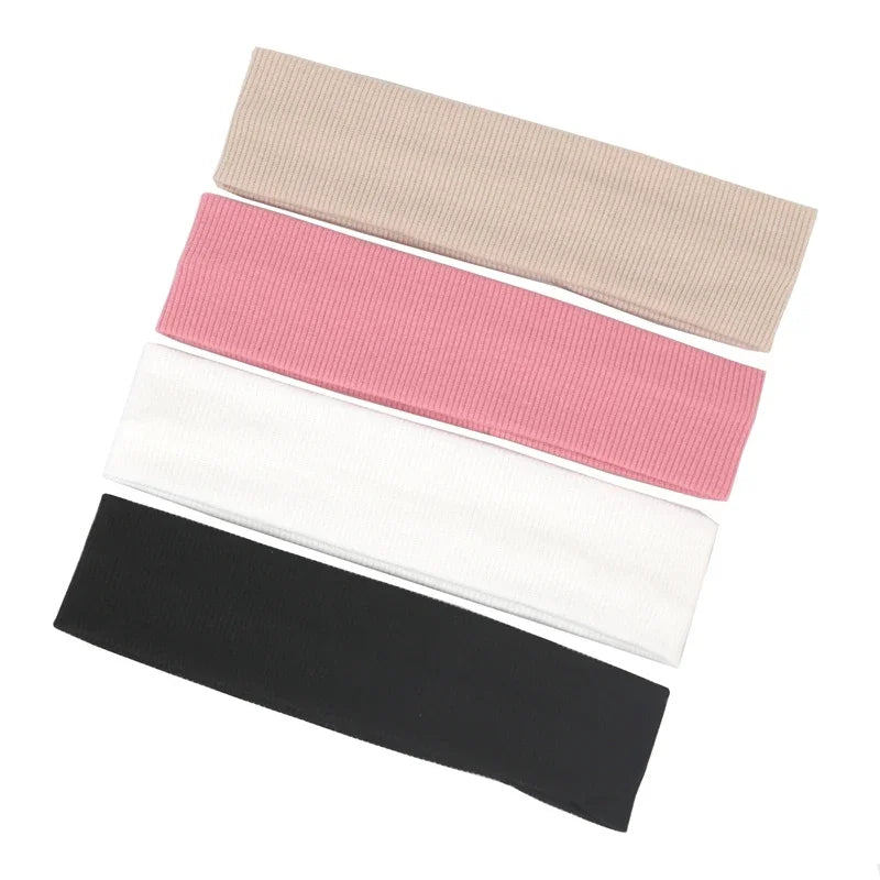 Women's Sports Headbands 4-Pack – Fitness, Yoga & Face Wash Sports Headbands Qme A11