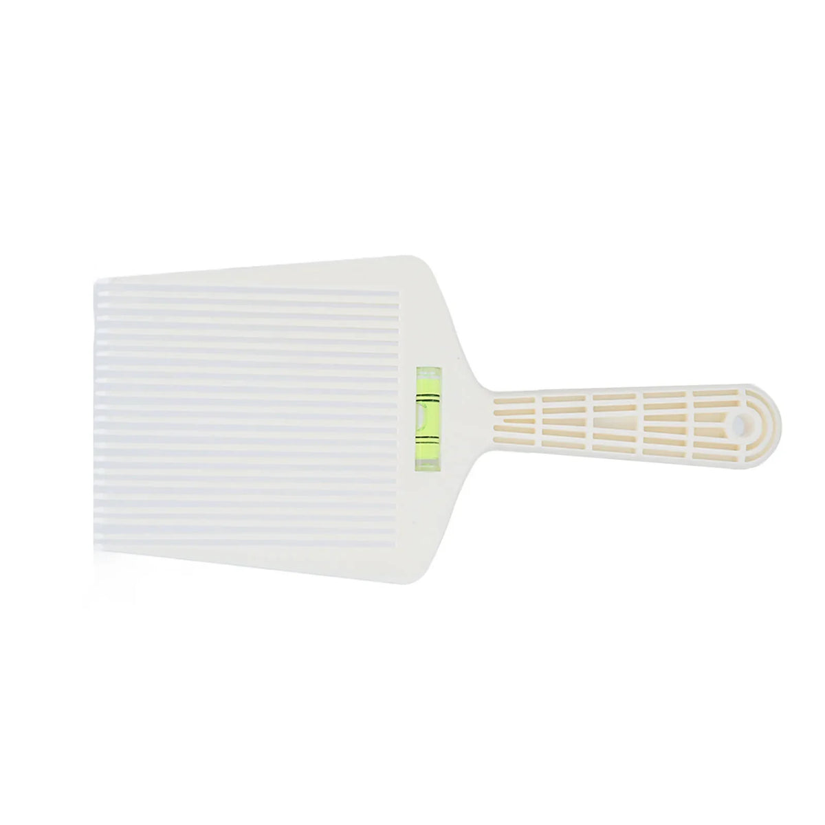 Professional Barber Flat Top Comb with Water Level Guide – White Barber Flat Comb Qme