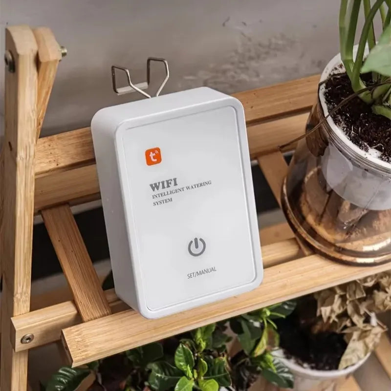 Tuya WiFi Smart Drip Irrigation Kit – Auto Plant Watering Timer Drip Irrigation Kit Qst