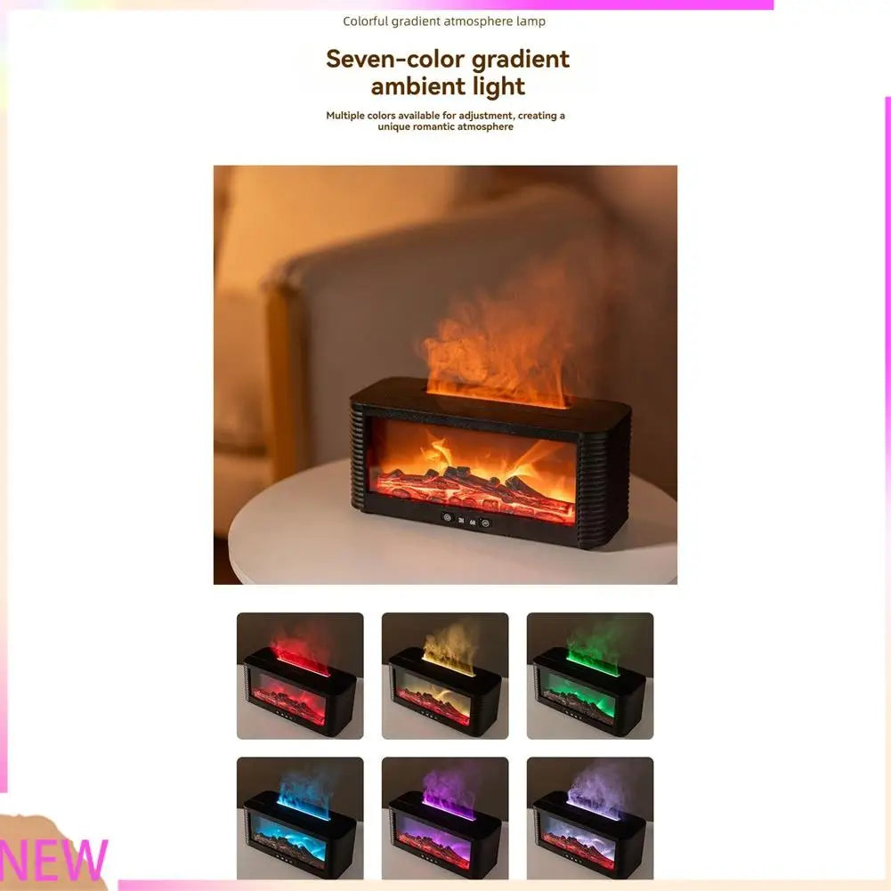 MiLESEEY Flame Aromatherapy Humidifier – Timer & Auto-Off Aromatherapy Humidifier Qst As Shown