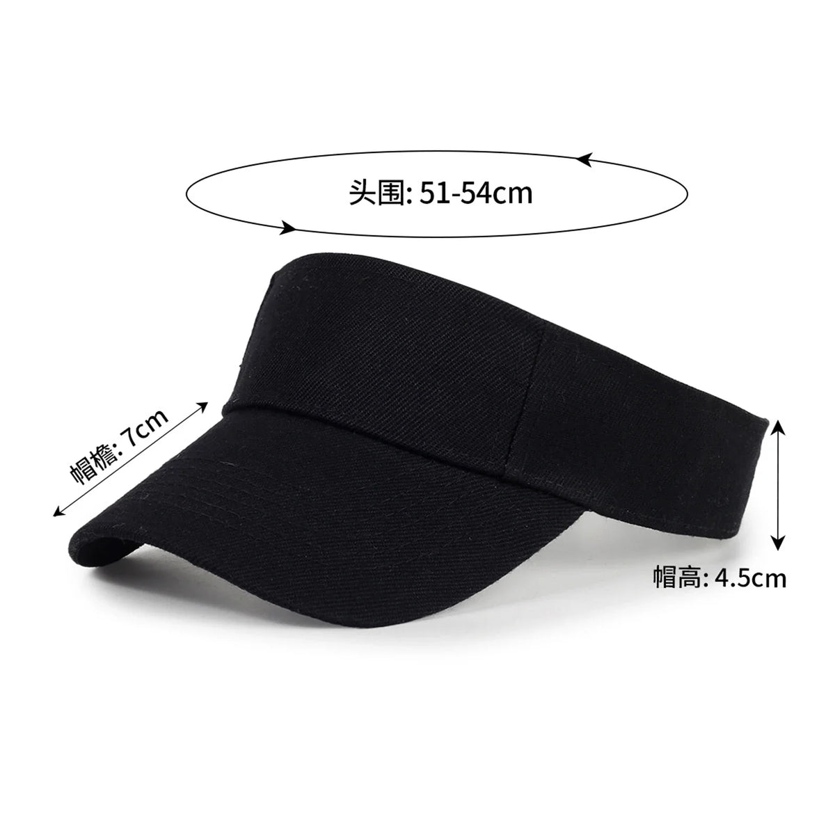 Kids' Classic Solid Sun Visor Hat – Hiking & Running Cap Kids Sun Visor Hat Qme