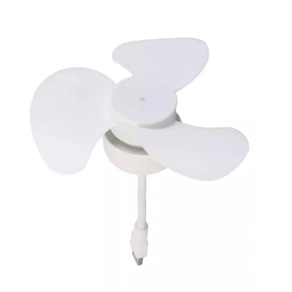 Portable USB Desk Fan – Compact Quiet 14cm White Fan USB Desk Fan Qme